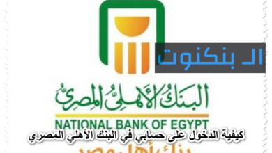 كيفية الدخول على حسابي في البنك الأهلي المصري