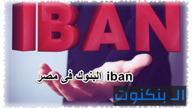 iban البنوك فى مصر