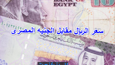 سعر الريال مقابل الجنيه المصرى