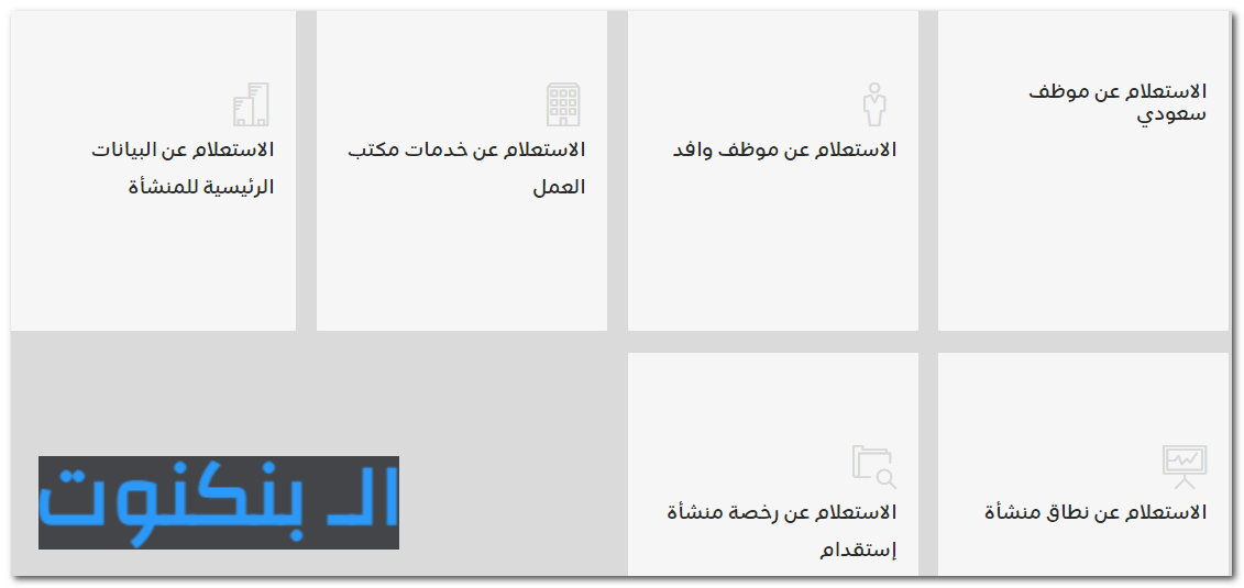 خدمات الاستعلامات التى تقدمها وزارة الموارد بالبشرية بالمملكة السعودية