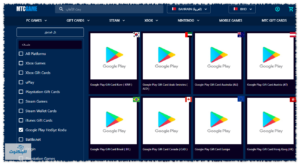 موقع شراء بطاقات جوجل بلاي