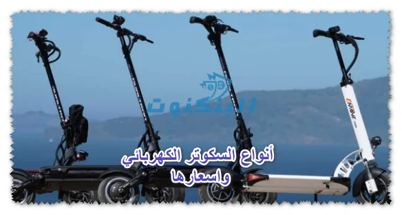 أنواع السكوتر الكهربائي واسعارها