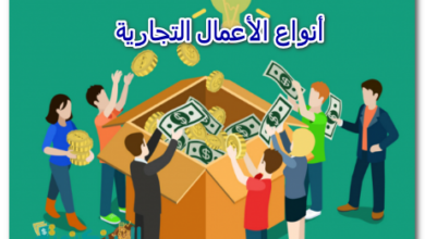 أنواع الأعمال التجارية