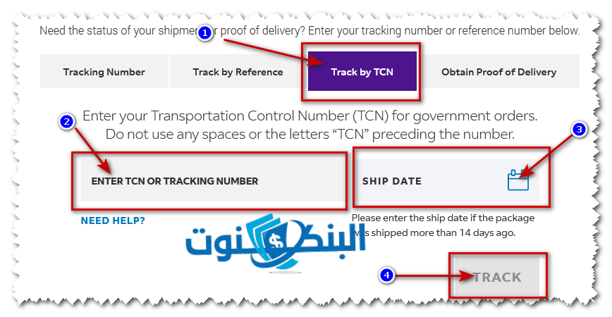 التتبع بإستخدام TCN