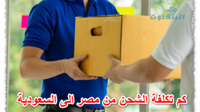 كم تكلفة الشحن من مصر إلى السعودية